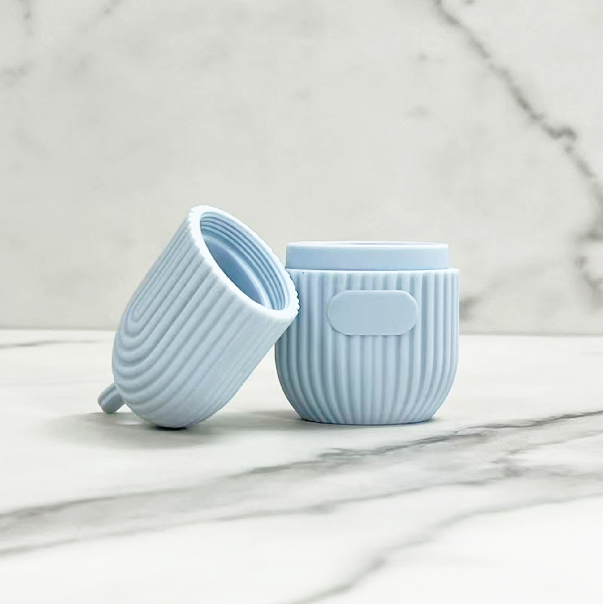 Light Blue Silicone Facial Ice Cube