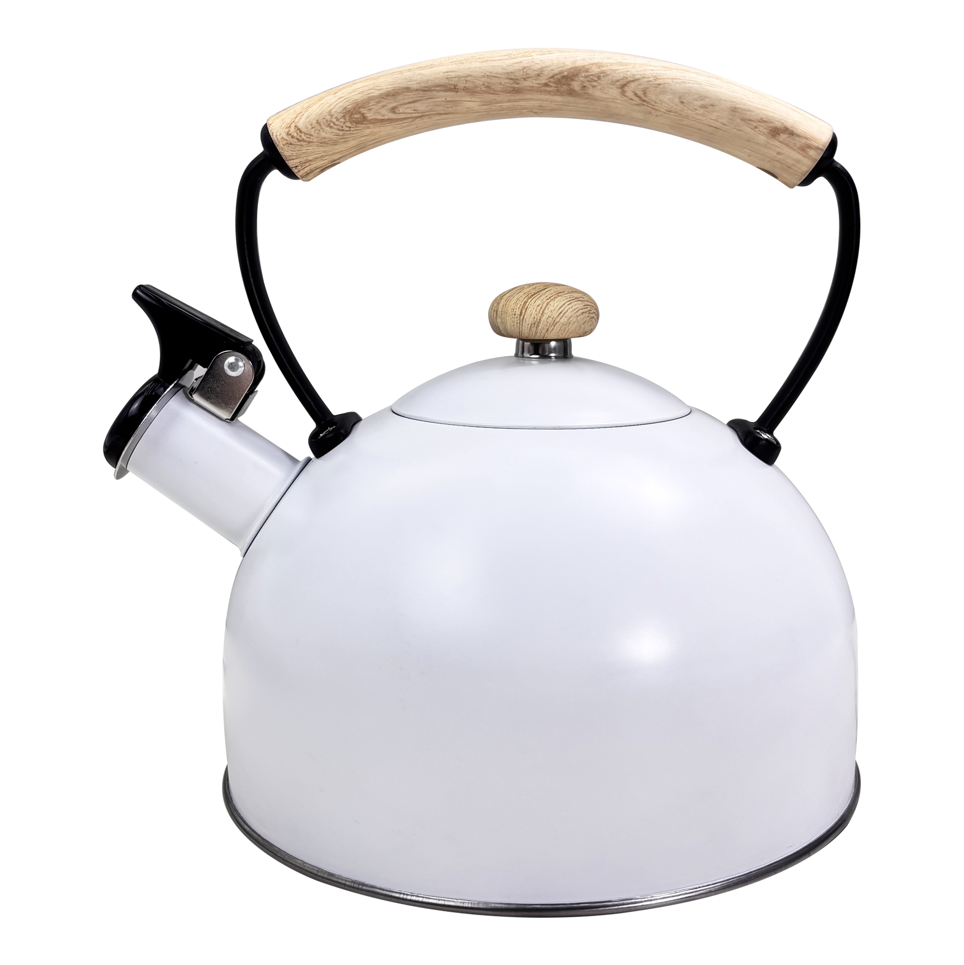 2.5L White Stainless Steel Kettle