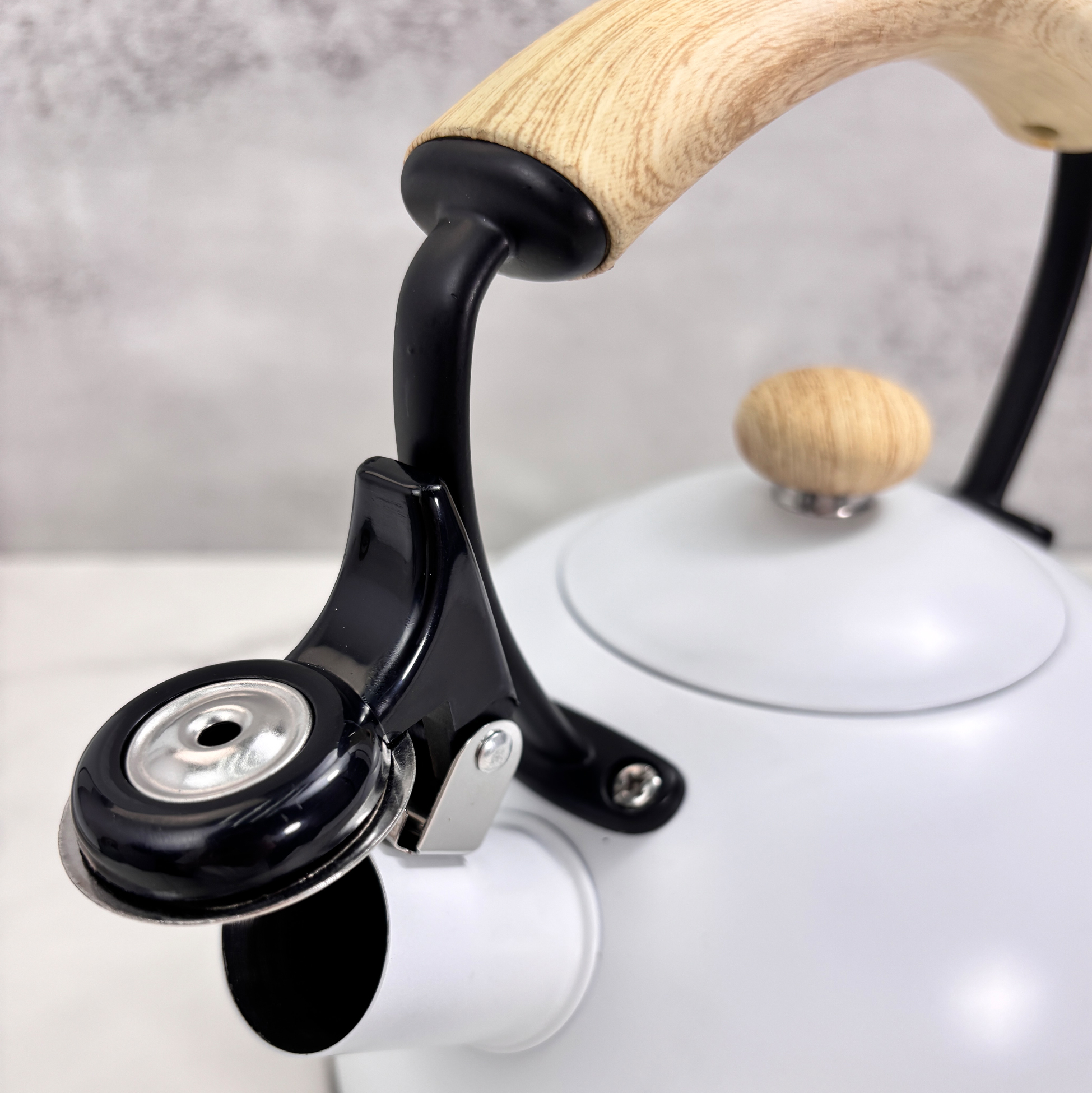 2.5L White Stainless Steel Kettle