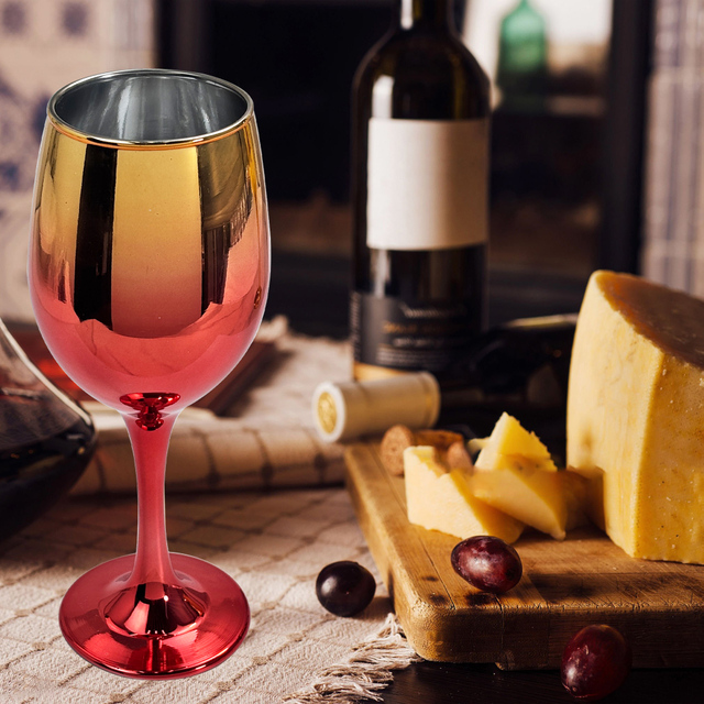 Glass Wine Goblets Set