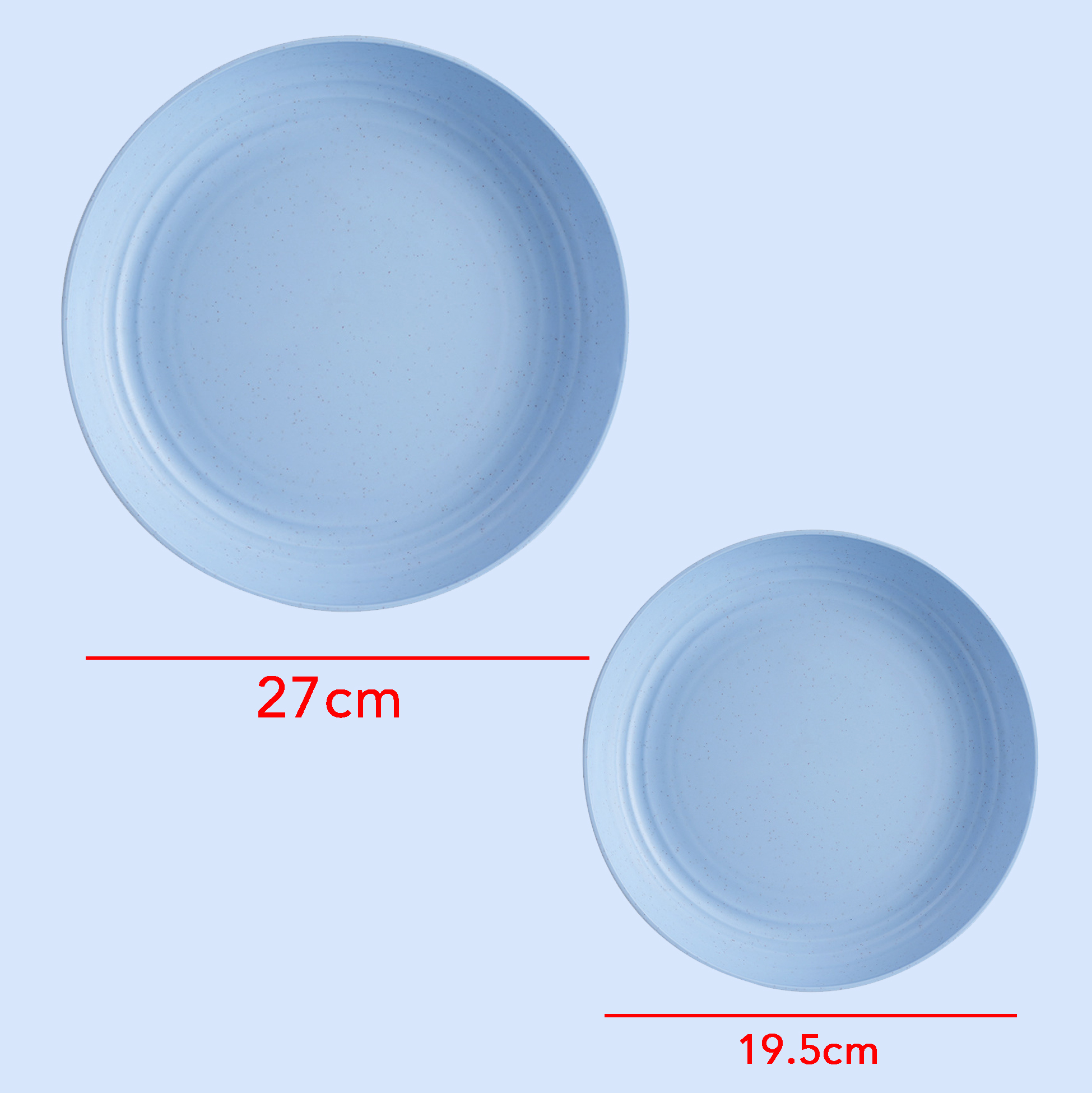 Multi-color Matte Plastic Dinner Plates Vibrant Colored Plastic Dining Plates