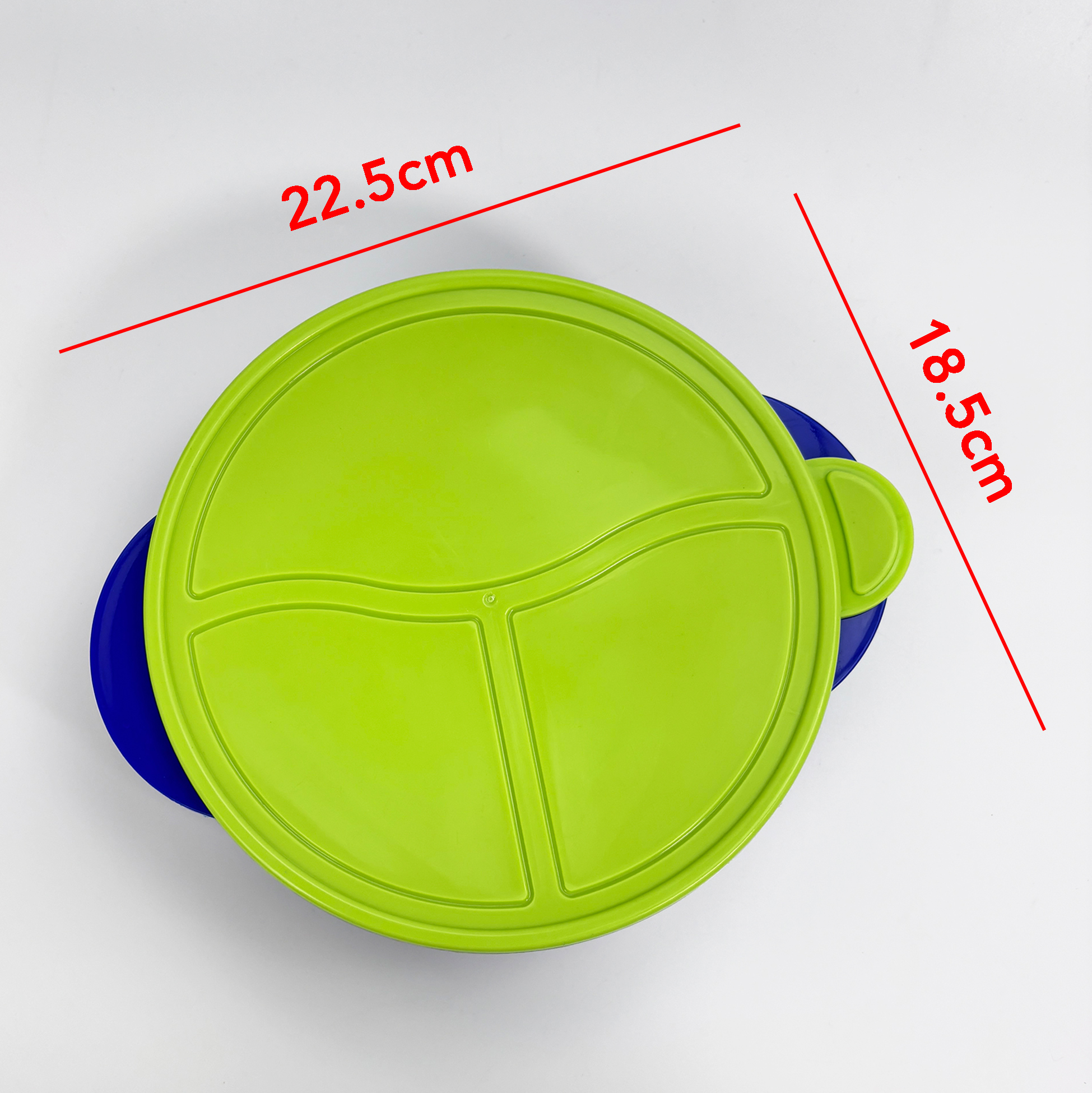Kids’ Divided Lunch Plate with Lid And Cutlery