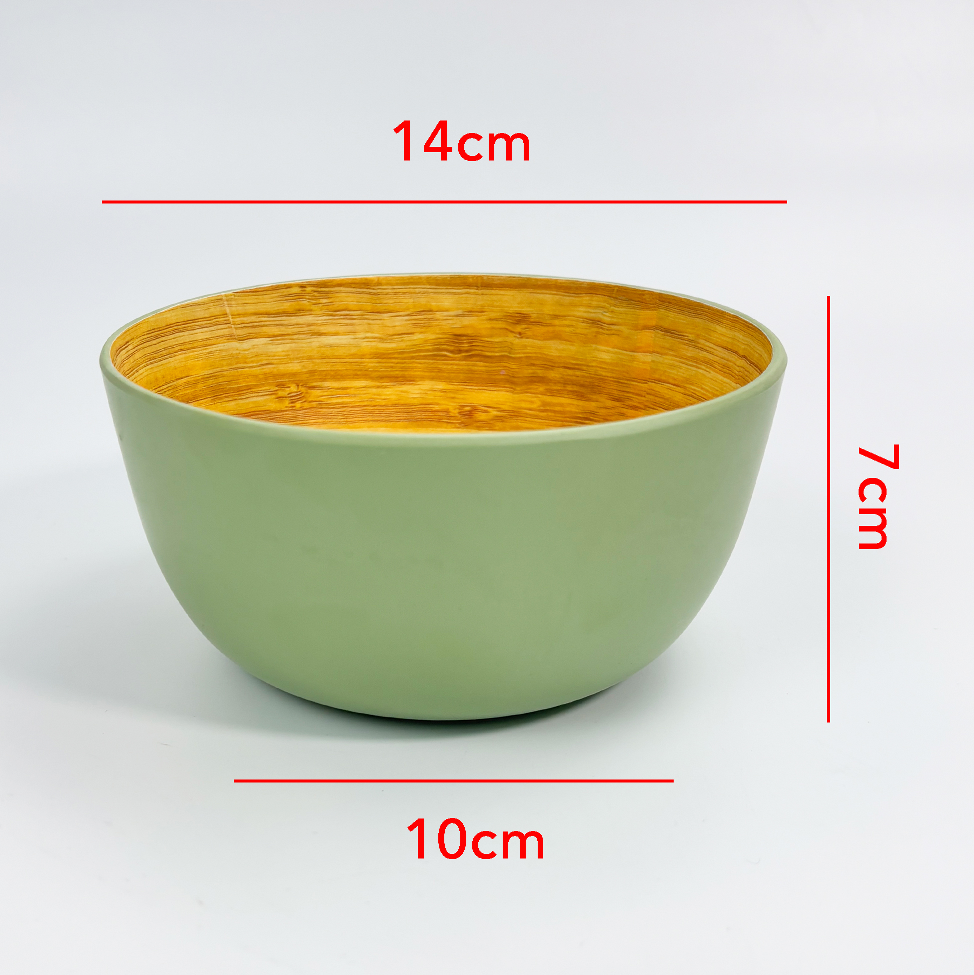 Bamboo Fiber Bowl Round Serving Bowl for Home Kitchen Use Tableware