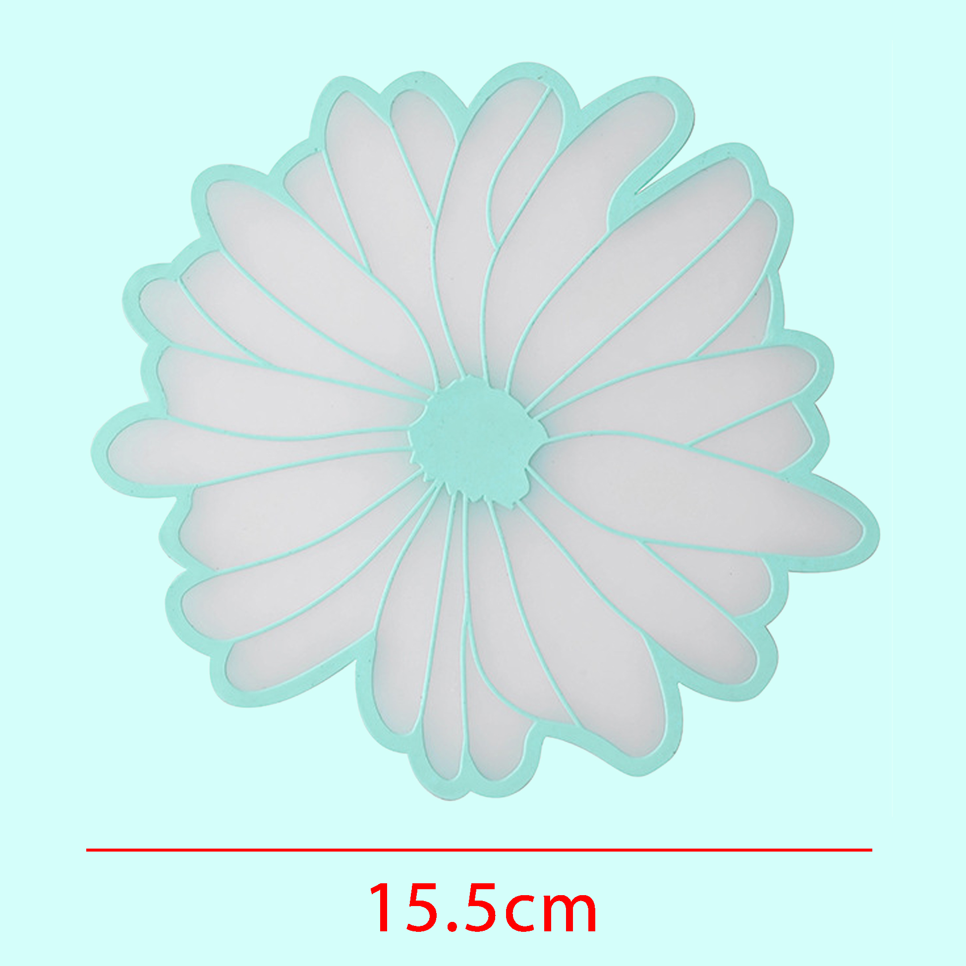 Set of 3 Flower Shape Coasters Insulation Placemat Anti-Slip Cup Mat for Drinks Mugs