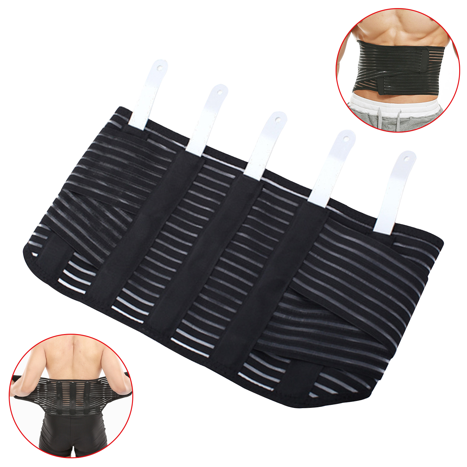 Sports Belt Men And Women Body Sculpting Breathable Steel Plate Fixed Support Office Waist Support Weightlifting Fitness Waist Support