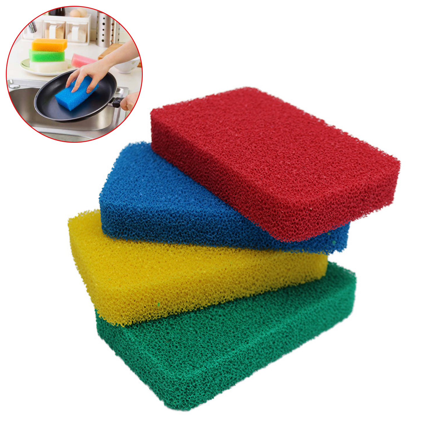 Clean Silicone Scrubber Colored Sponge Silicone Sponge Scouring Pad Reusable And Dishwashing Silicone Brush