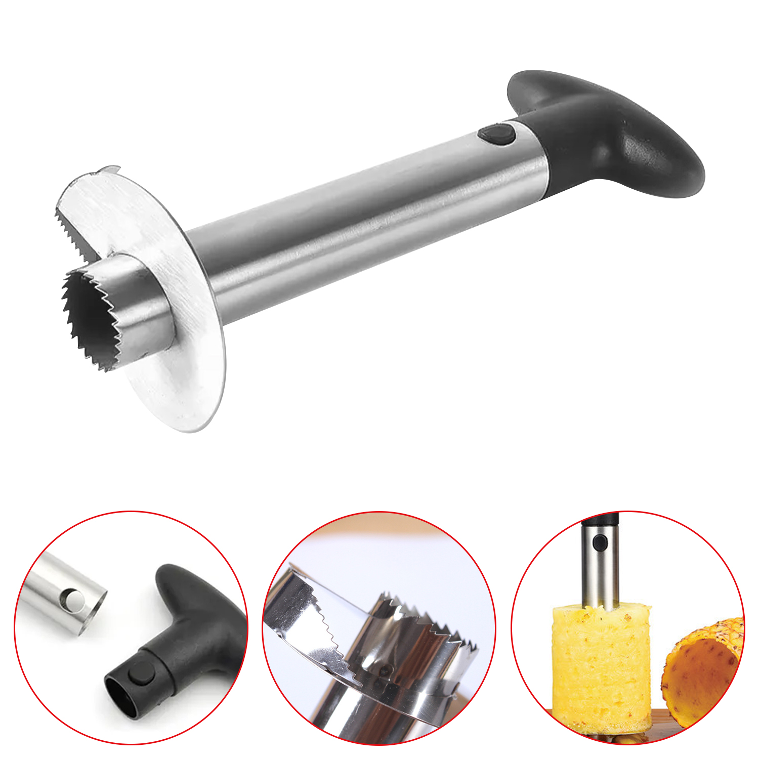 1 PCS Stainless Steel Pineapple Corer And Slicer Fruit Core Removal Tools Household Kitchen Gadget