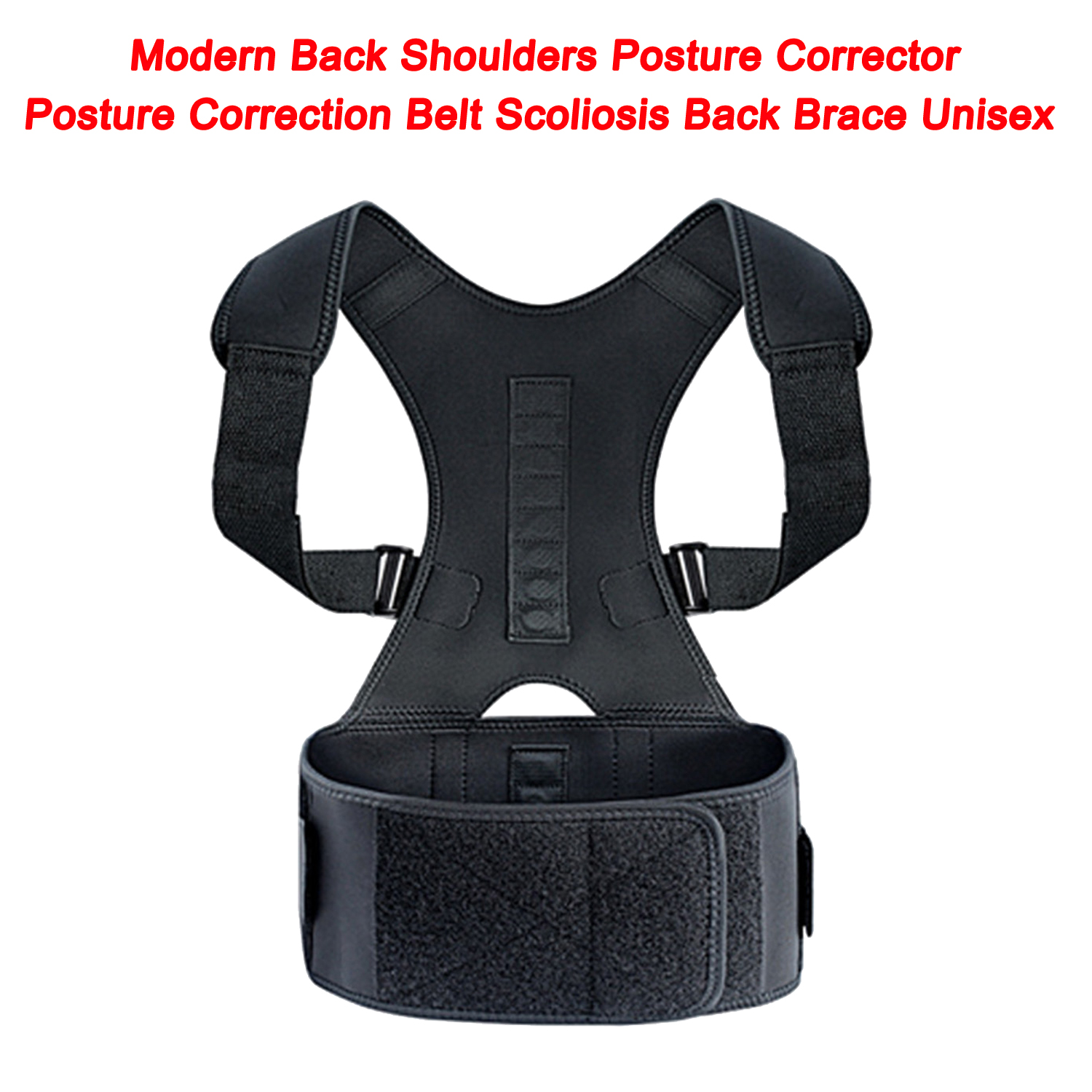 Adjustable Spine Back Rest Support Modern Back Shoulders Posture Corrector Posture Correction Belt Scoliosis Back Brace Unisex