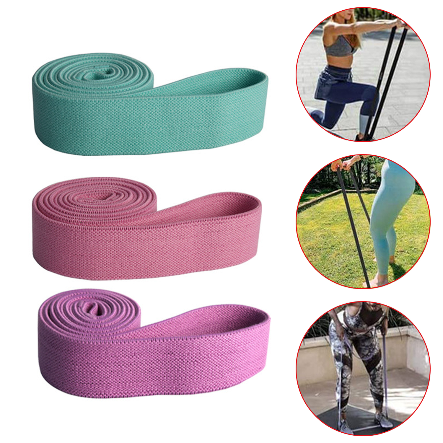 Hip Circle Resistance Band Resistance Fabric Fitness Exercise Pull Up Fitness Hip Trainer Yoga Home Resistance Band 