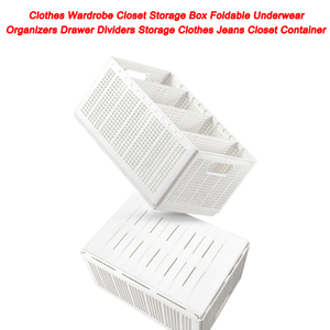 Clothes Wardrobe Closet Storage Box Foldable Underwear Organizers Drawer Dividers Storage Clothes Jeans Closet Container