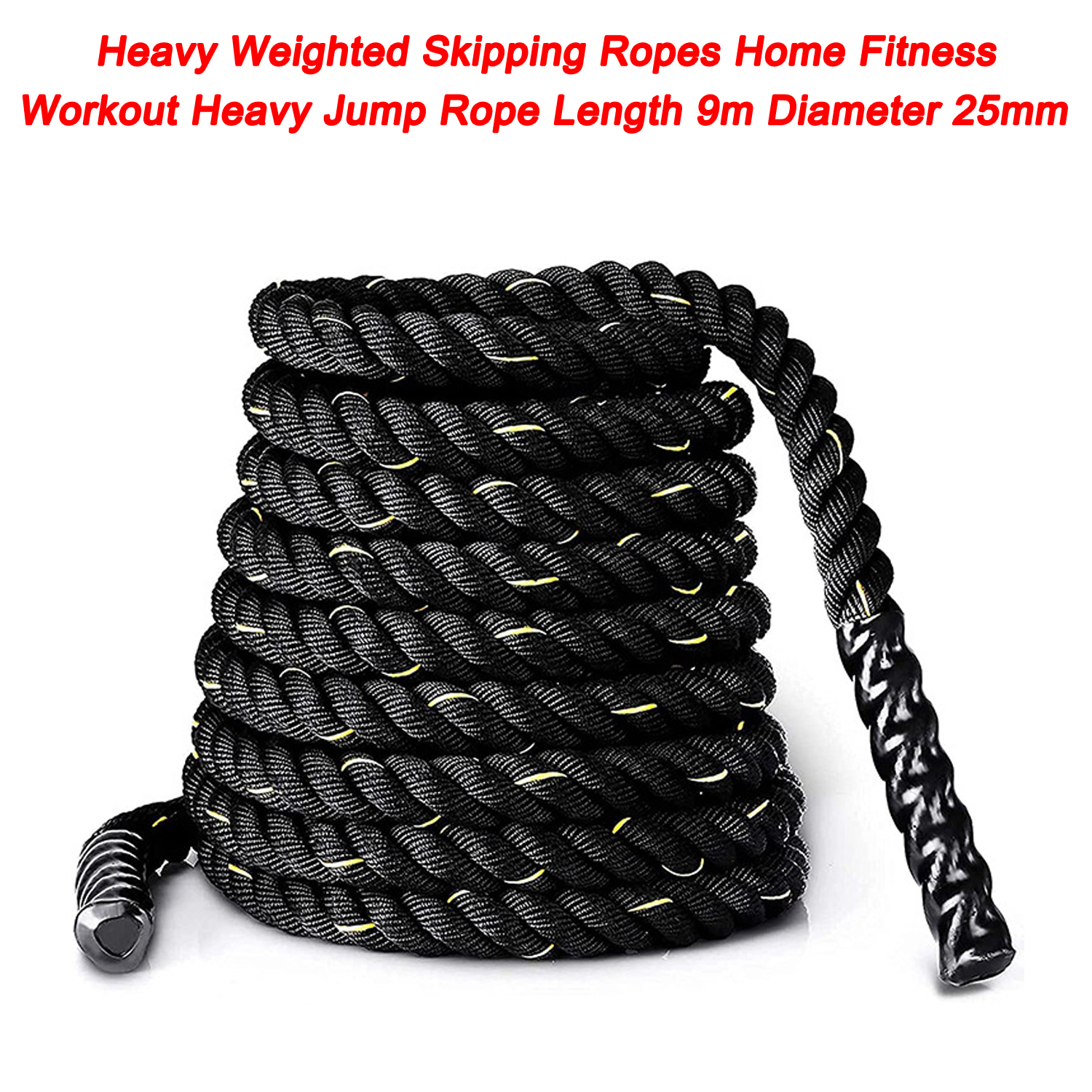 Heavy Weighted Skipping Ropes Home Fitness Workout Heavy Jump Rope Length 9m Diameter 25mm