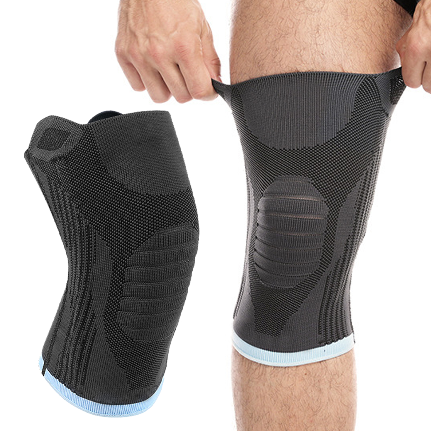 Knitted Knee Pads Sports Knee Pads Men And Women Fitness Running Basketball Outdoor Joint Protection Meniscus Support