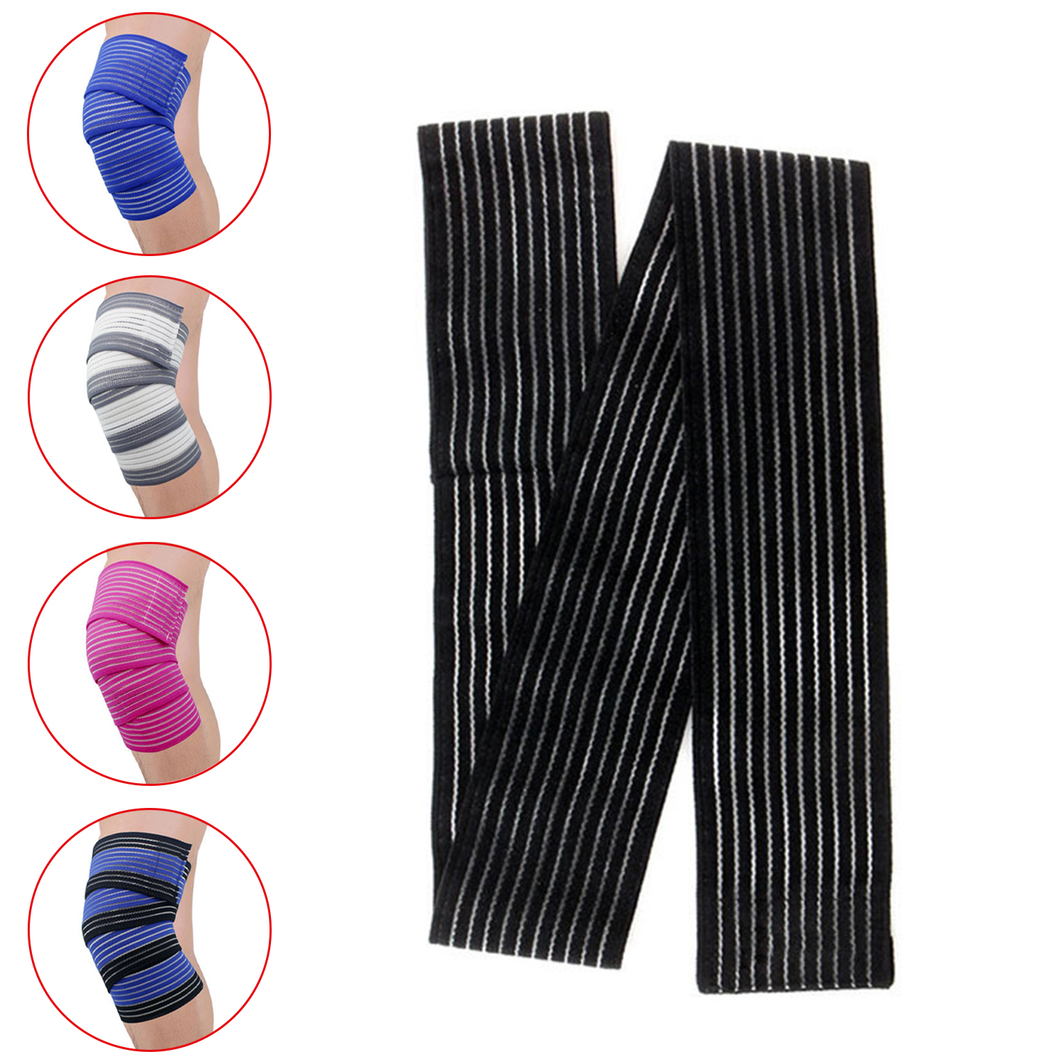 Elastic Wrap Knee Pads Pressurized Mountaineering Riding Leggings Straps Protective Gear Sports