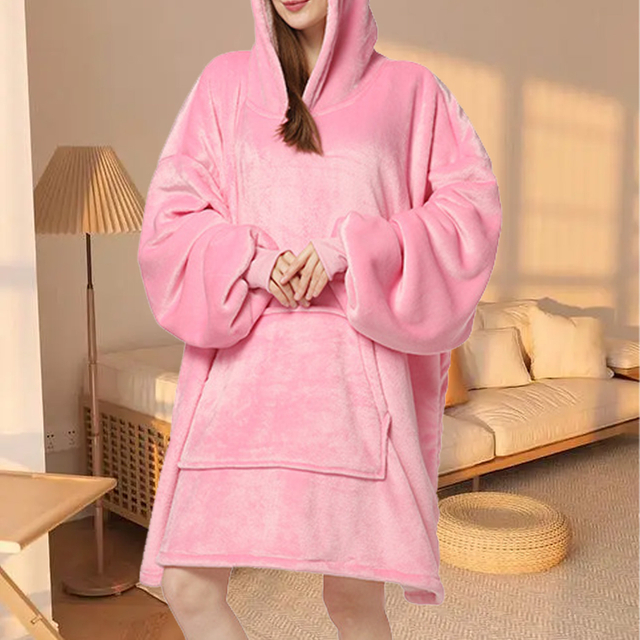 Home Comfort Bedroom Warm Indoor Winter Super Soft Solid Onesies Ladies Pajama