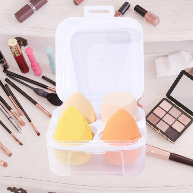 Wholesale Beauty Sponges Set With Egg Box Beauty Facial Foundation Blending Face Makeup Sponge Blender Set 