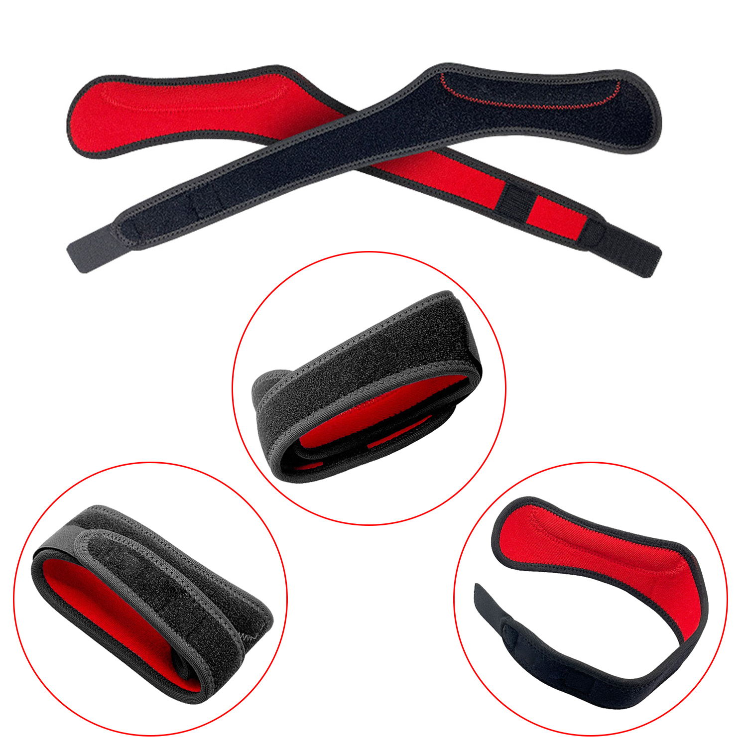 Adjustable Patella Tendon Support Strap Knee Brace Patellar Tendon Stabilizer Support Band for Knee Pain Relief Basketball Running
