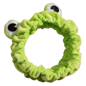 Green Frog Eye Elastic Headband for Comfortable Hair And Skincare