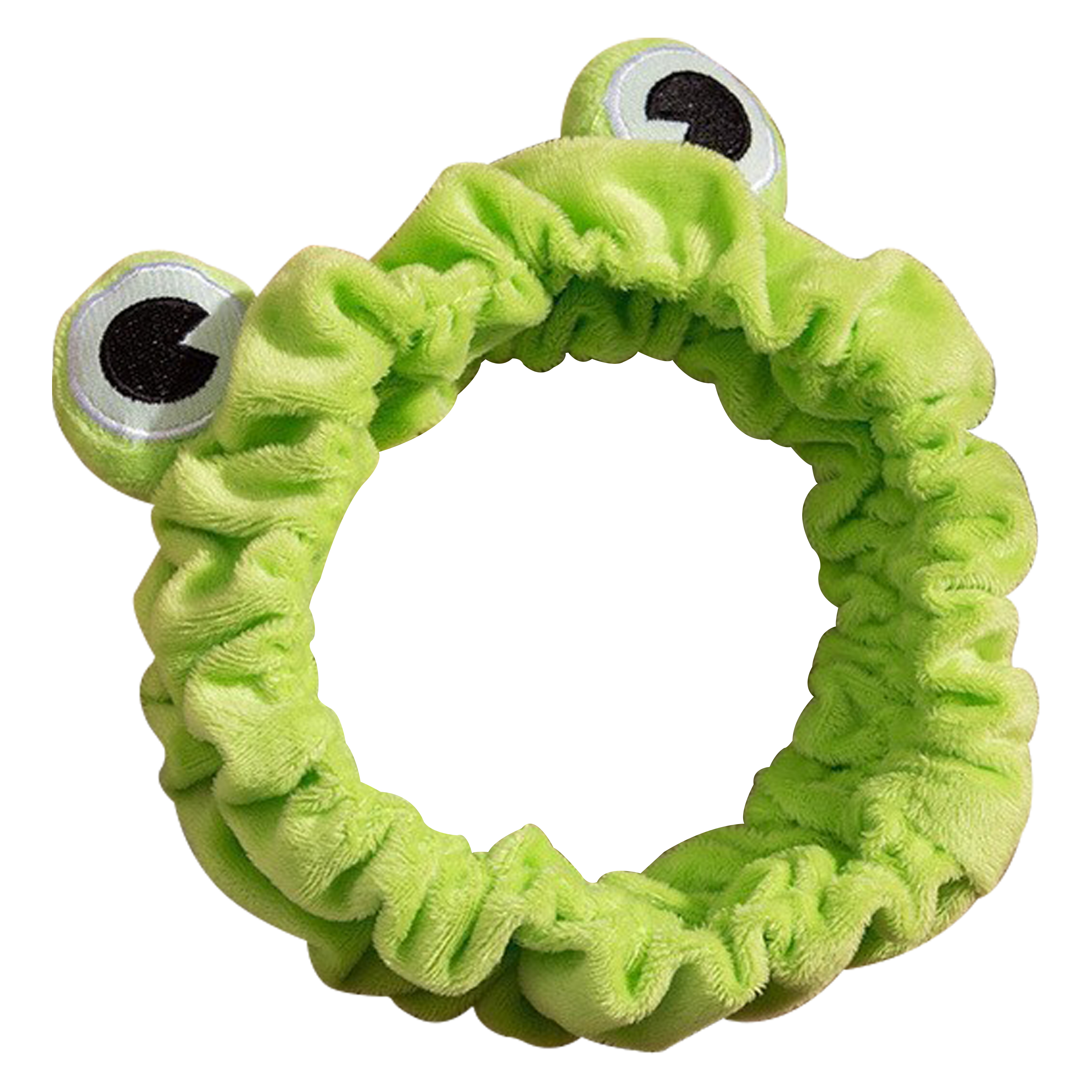 Green Frog Eye Elastic Headband for Comfortable Hair And Skincare