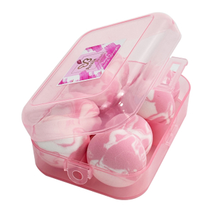 4 Makeup Sponges with 1 Storage Box