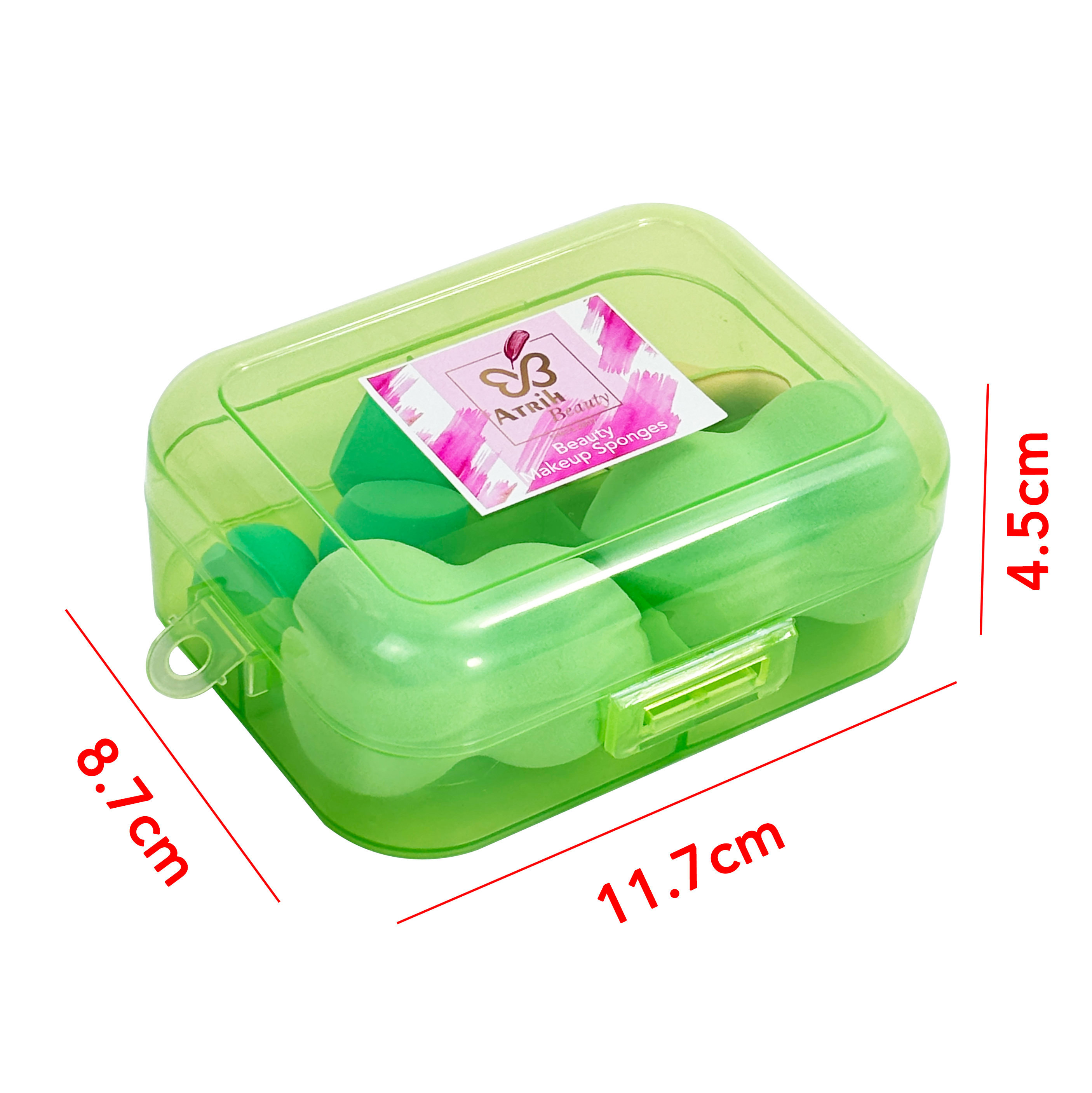 8 Makeup Sponges with 1 Storage Box