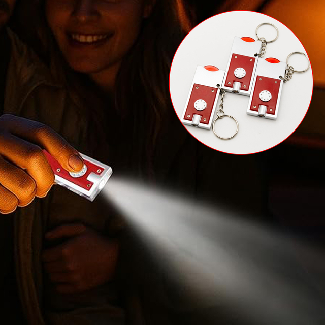 Matchbox-shaped Keychain Flashlight