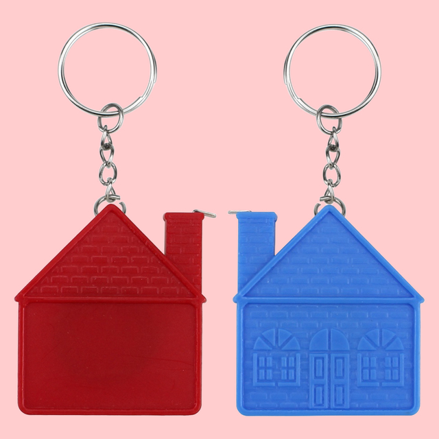 House-shaped Keychain Tape Measure