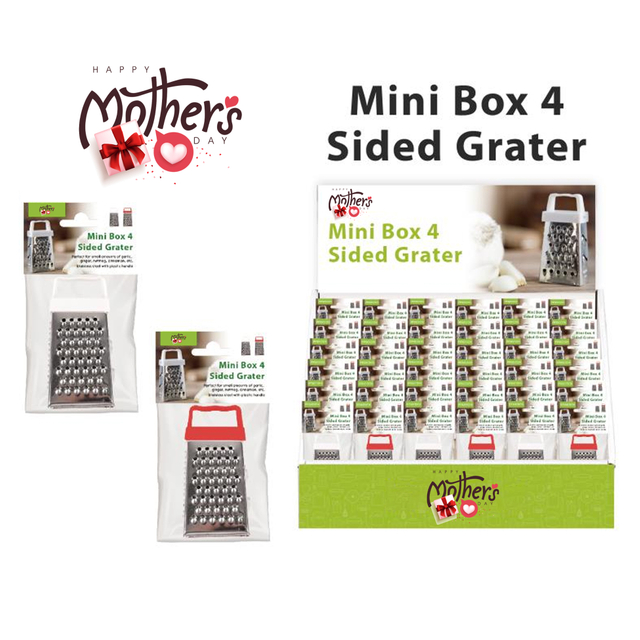 Mini 4-sided Box Grater Compact 4-sided Cheese Grater