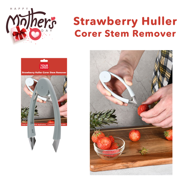 Mother's Day Strawberry Huller Corer Multi-use Fruit Stem Remover Tool
