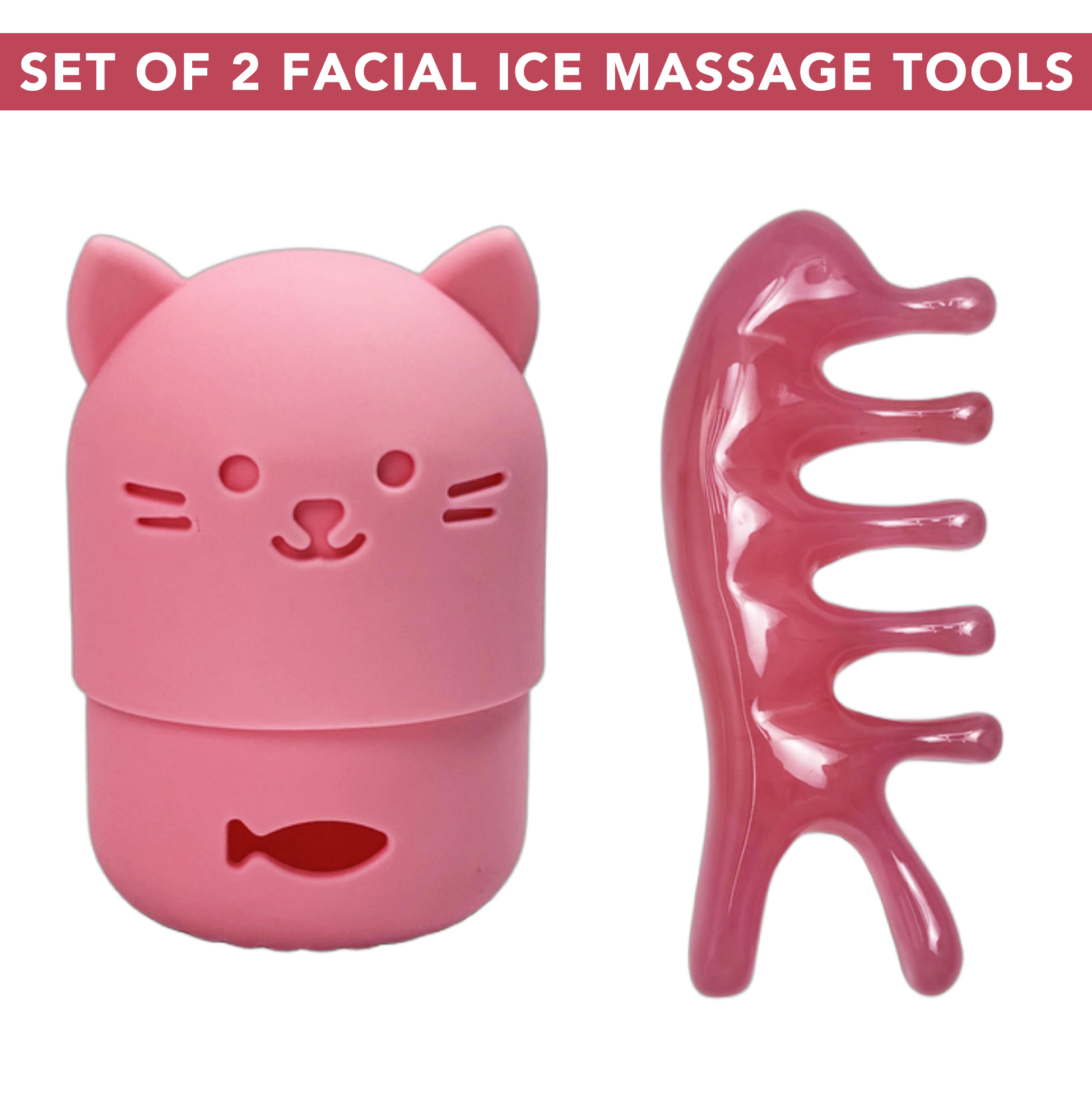 Set of 2 Facial Ice Massage Tools