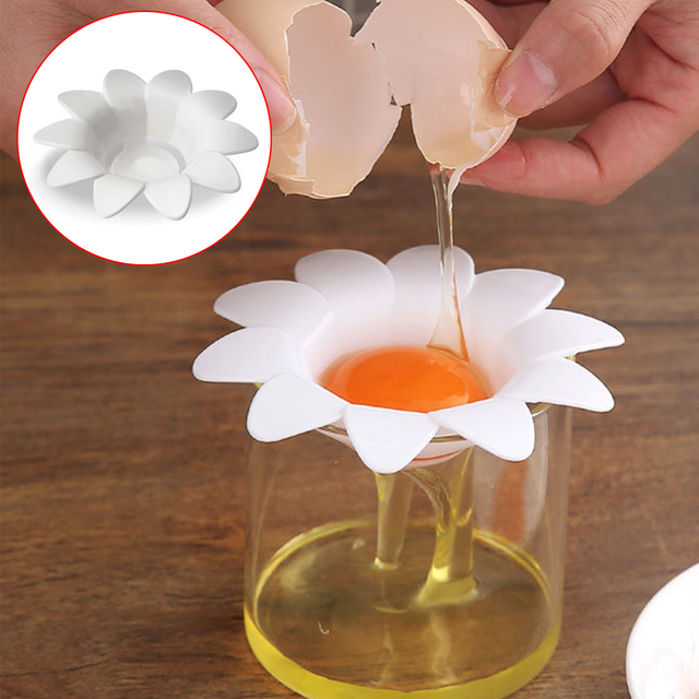 Flower-shaped Egg Separator Reusable Egg Separator Tool