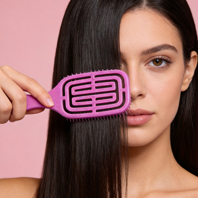 Purple Maze Vented Hair Brush