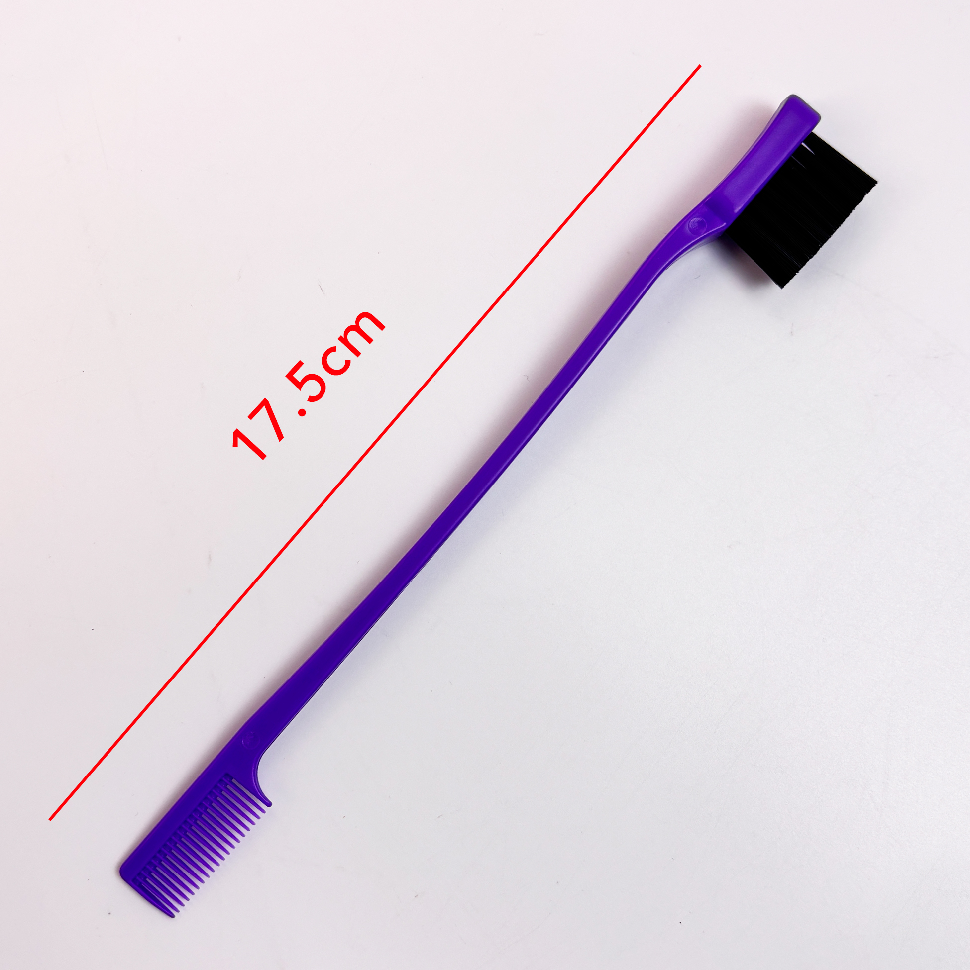 Purple Dual-Ended Edge Control Brush