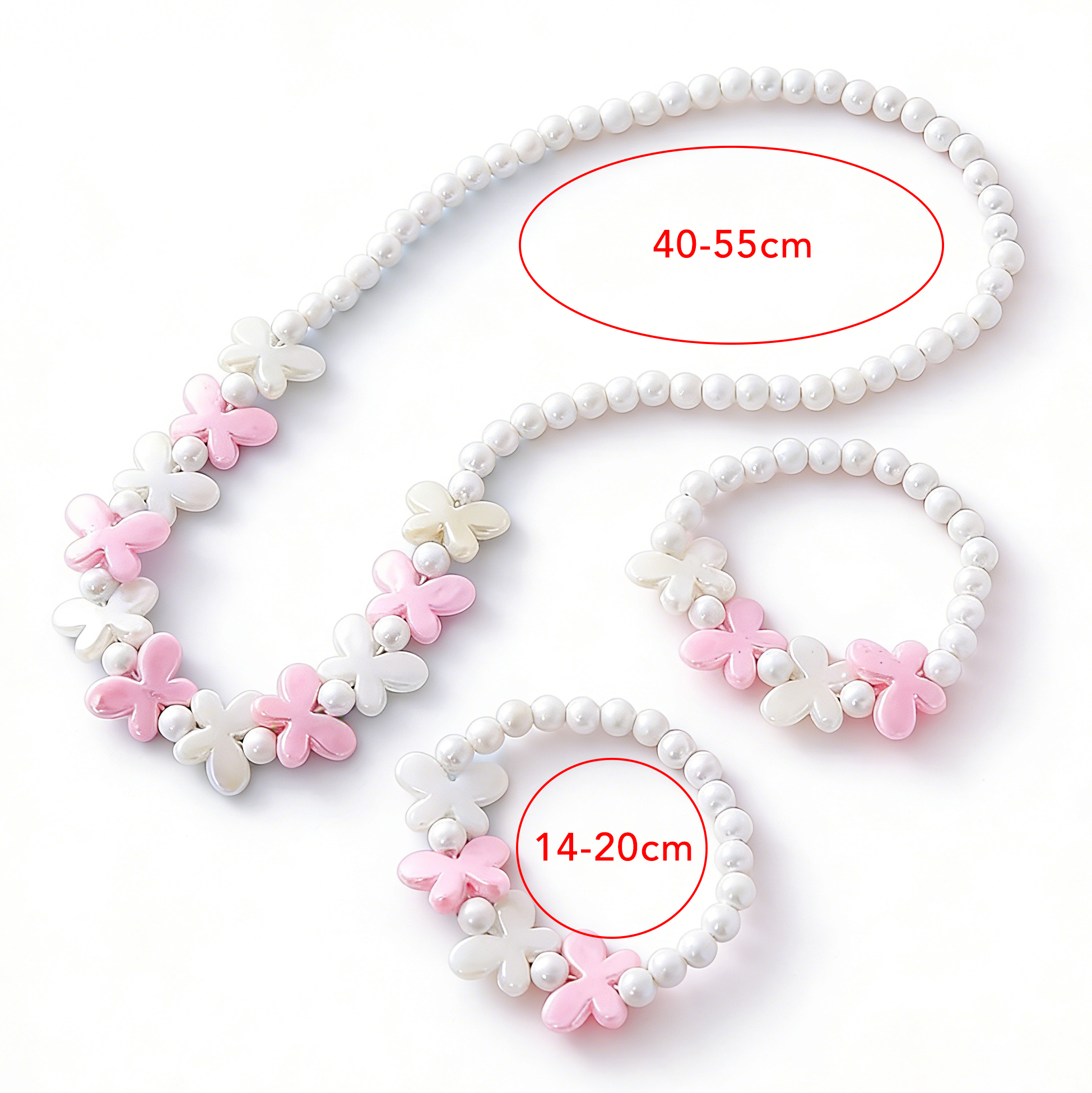 Kids Butterfly Pearl Jewelry Set for Girls
