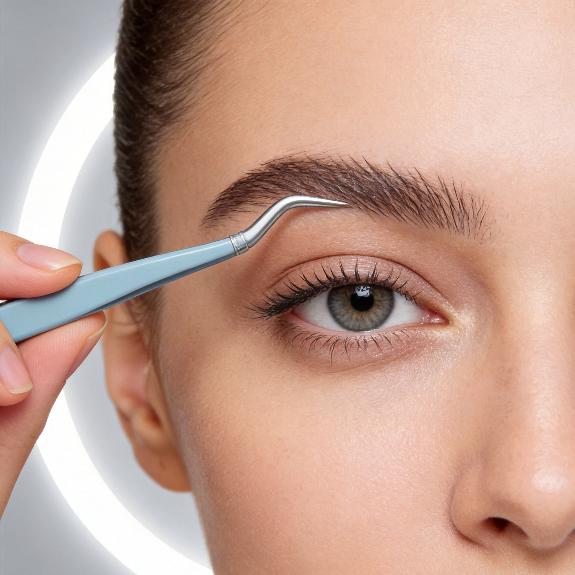 Curved Tip Eyelash Tweezer