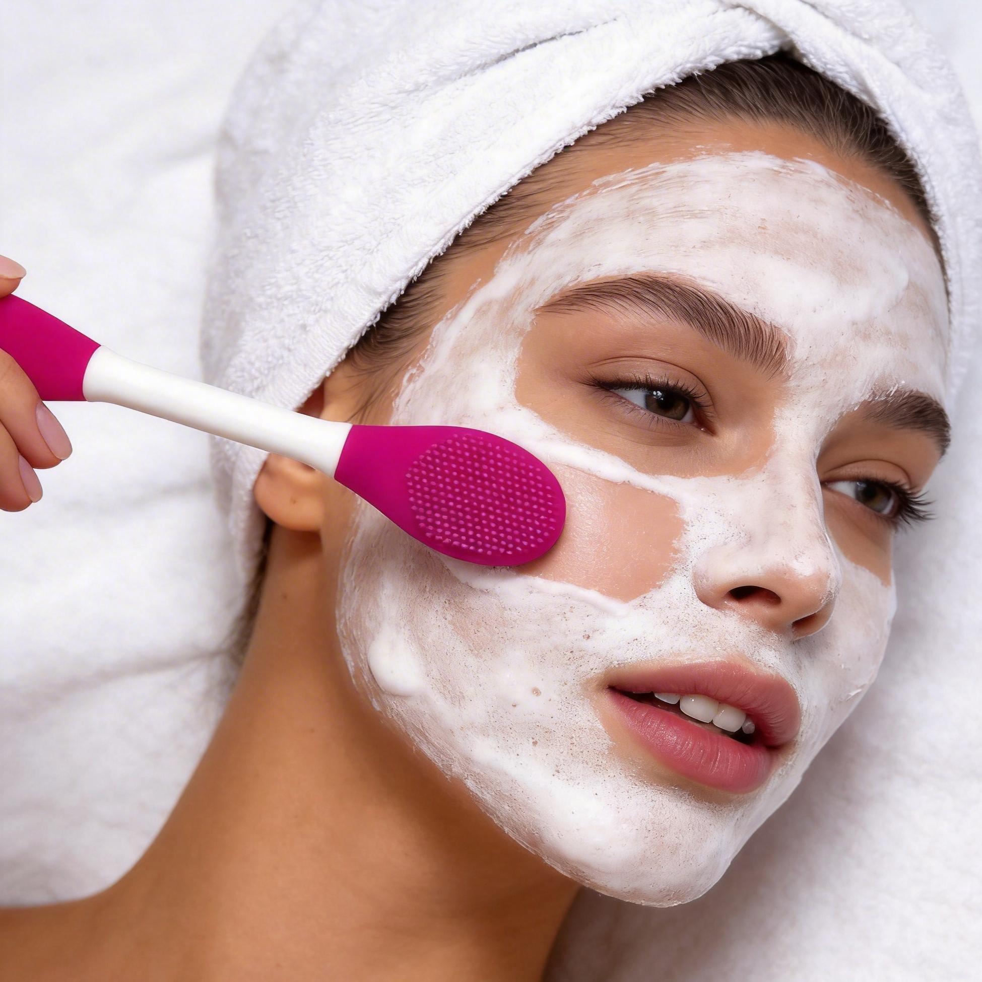 Dual-Ended Silicone Face Mask Brush