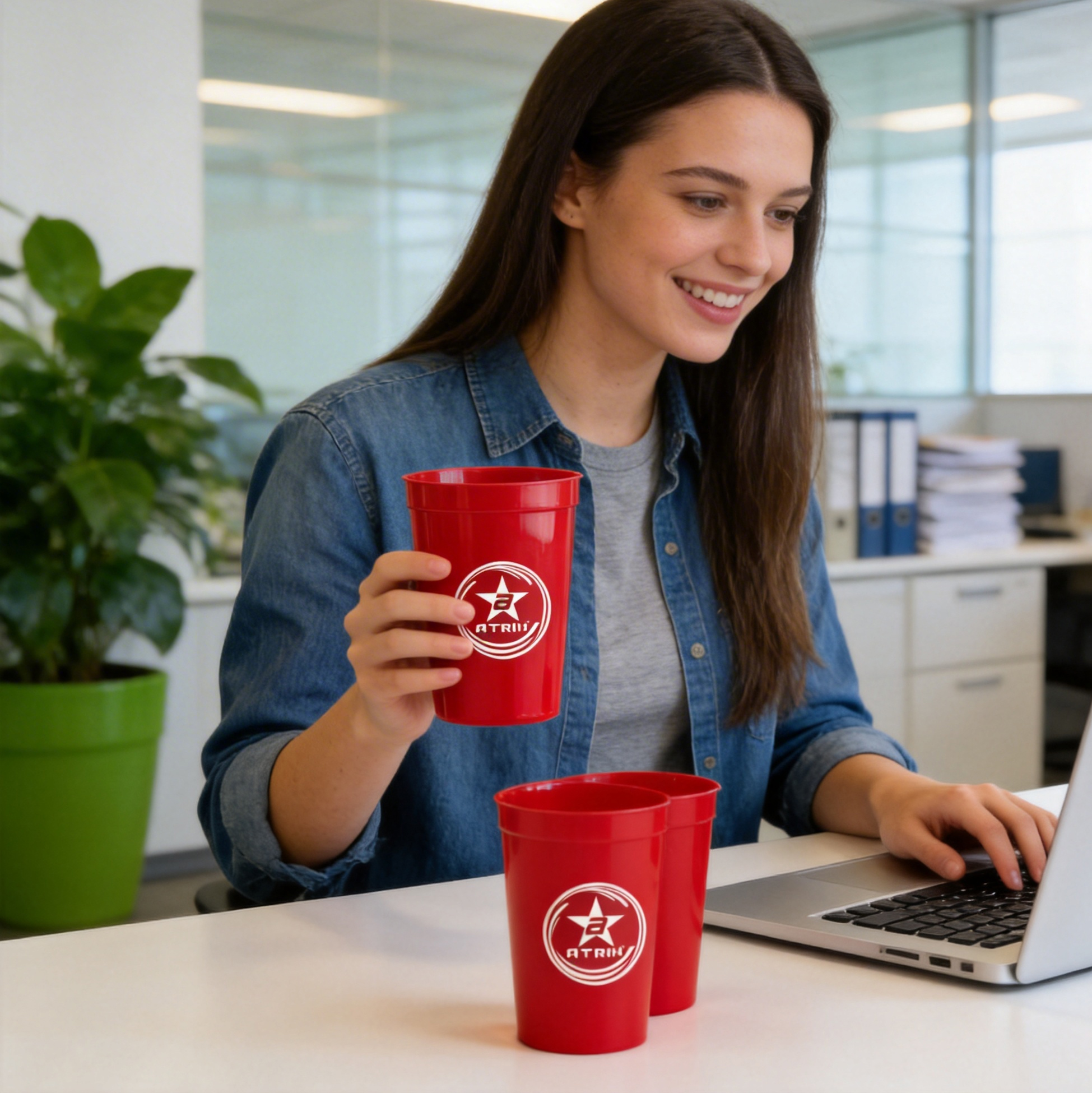 ATRIH 12oz Reusable Plastic Party Cups