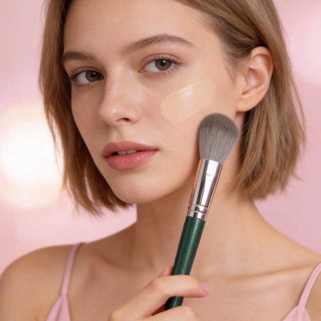 14-Piece Emerald Green Brush Set