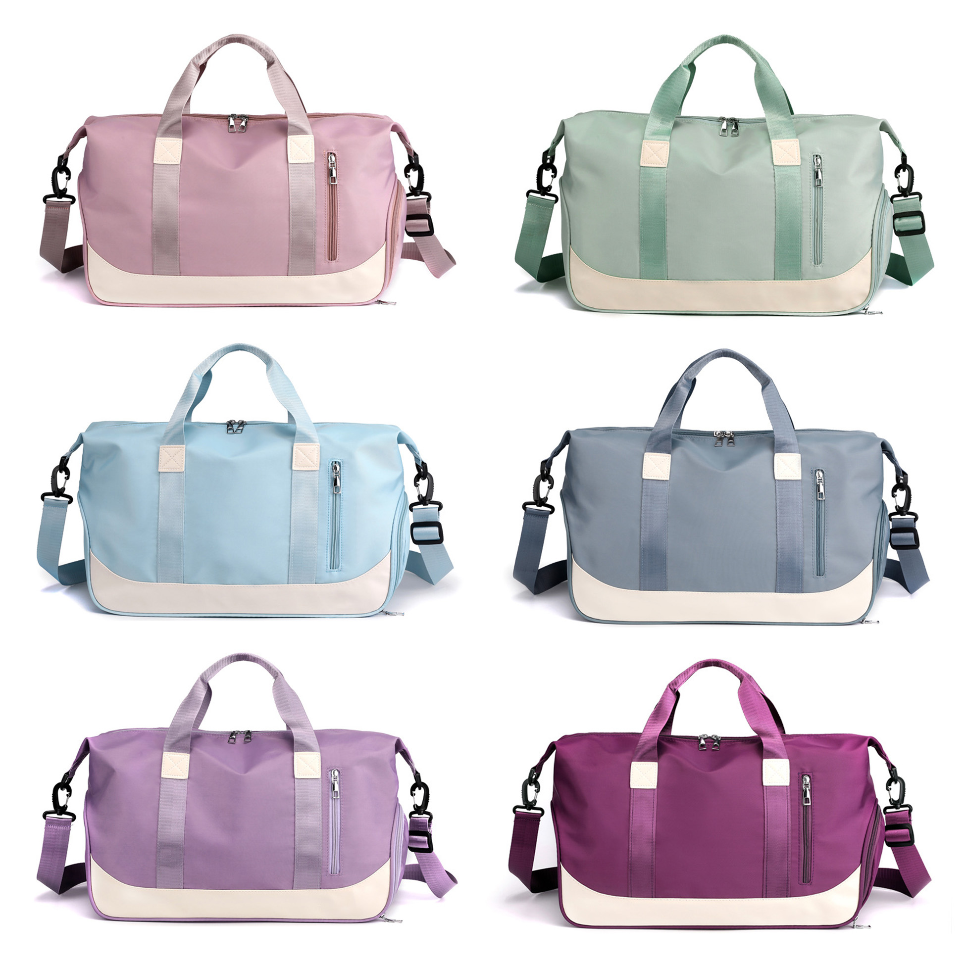 Sports Duffle Bag, Waterproof Gym Travel Weekender Bag