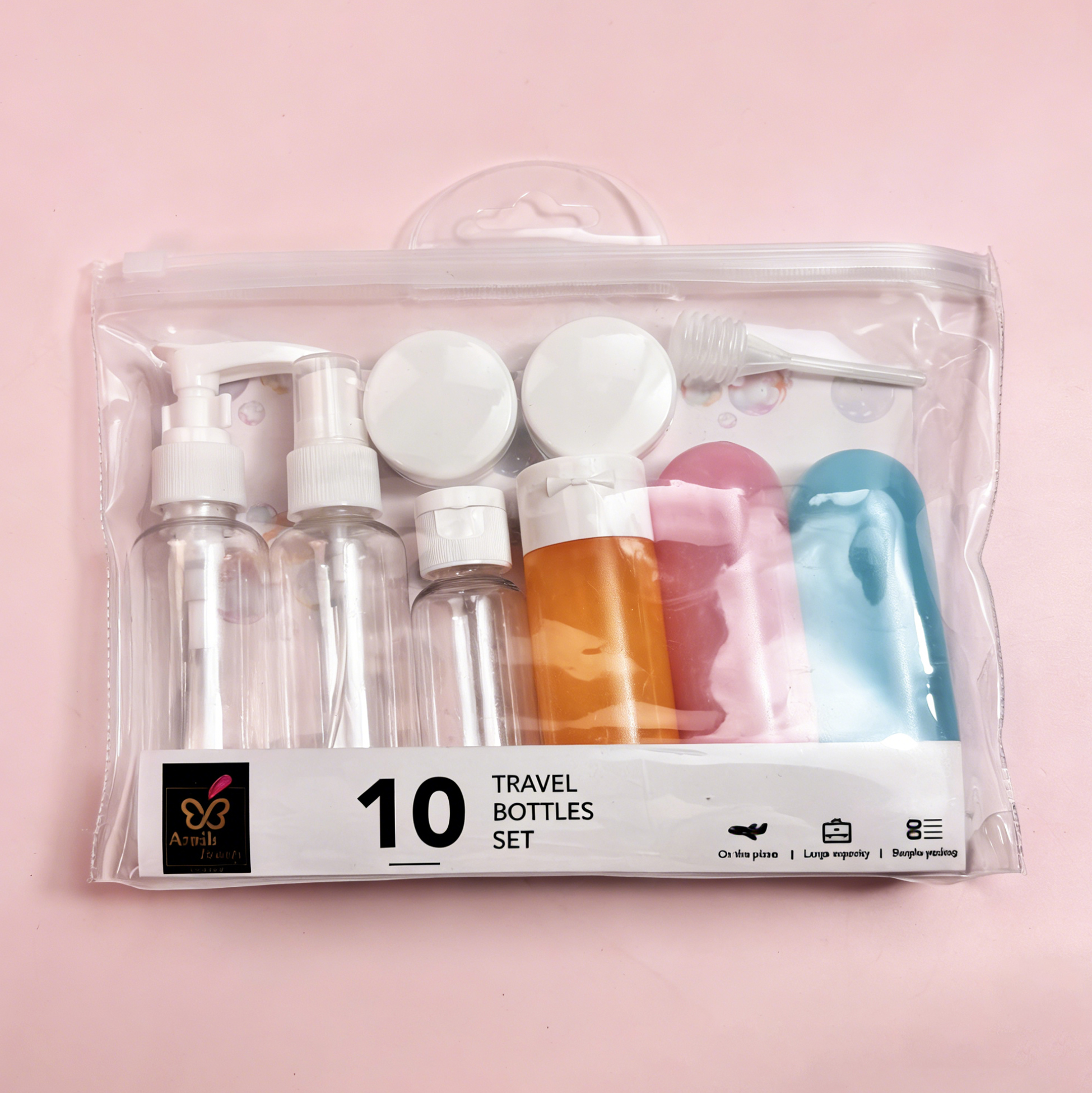 10pcs Travel Bottles Set