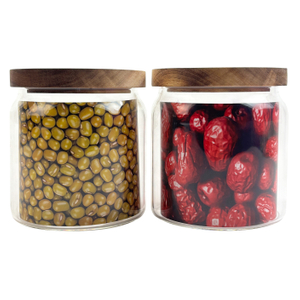 Natural Glass Storage Jars