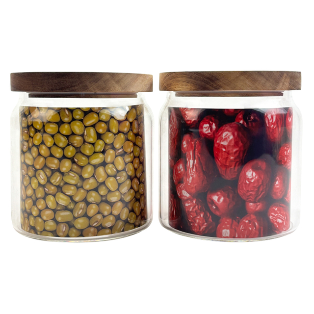 Natural Glass Storage Jars