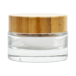 Eco-Friendly Clear Glass Jars with Bamboo Lids