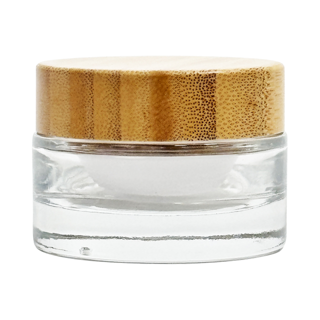 Eco-Friendly Clear Glass Jars with Bamboo Lids