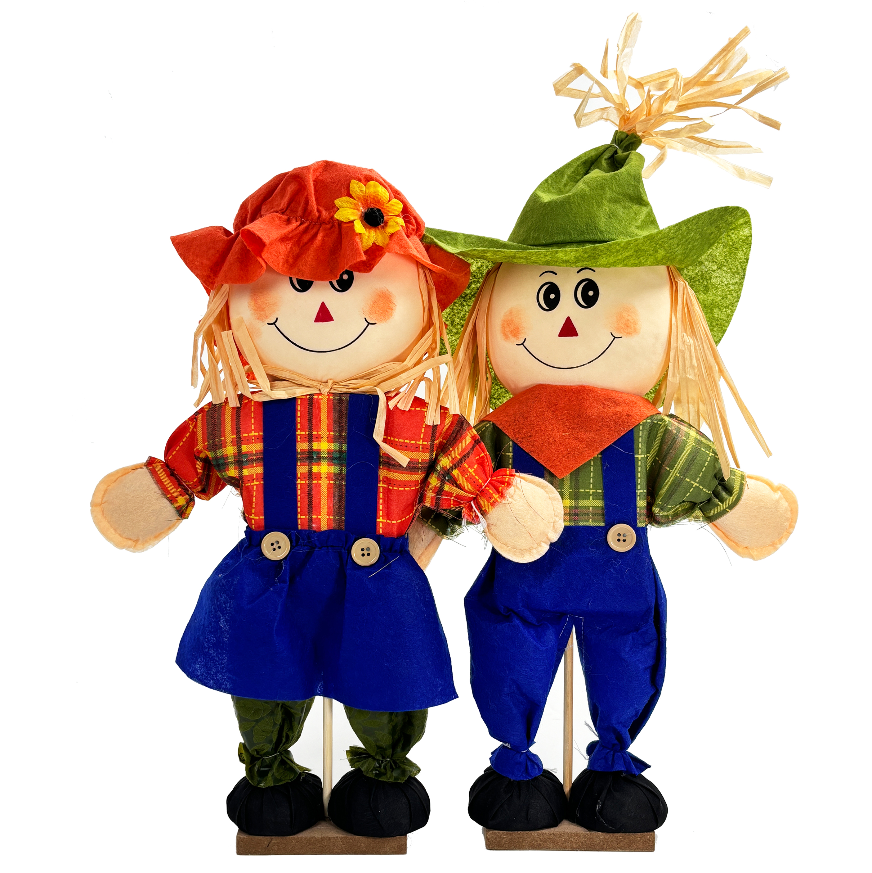 Pumpkin-Themed Scarecrow Decoration