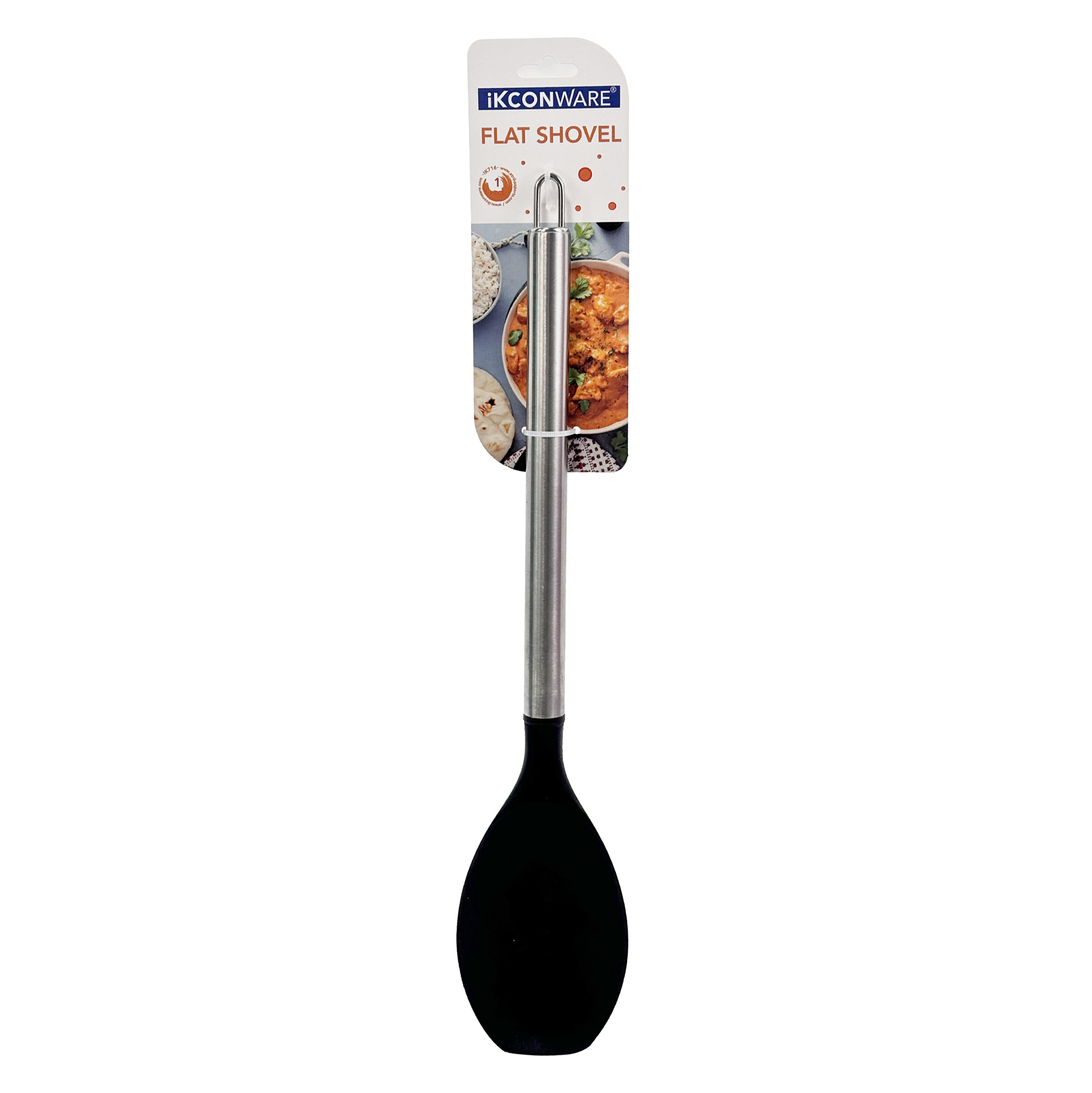 Stainless Steel Handle Silicone Flat Spoon