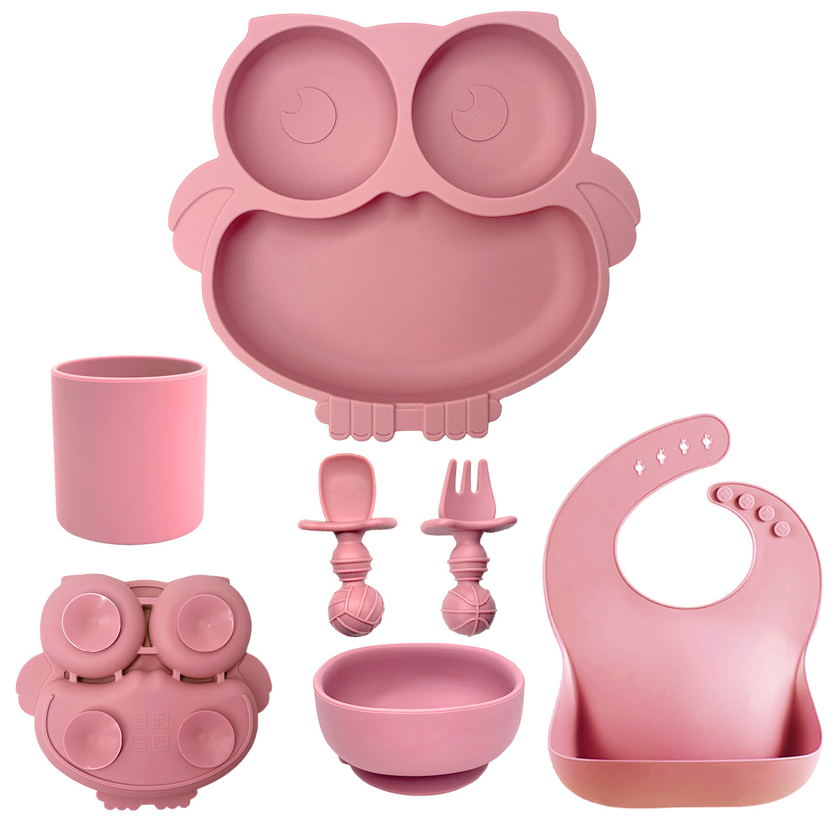 6-pcs Non-Slip Silicone Dining Set for Babies