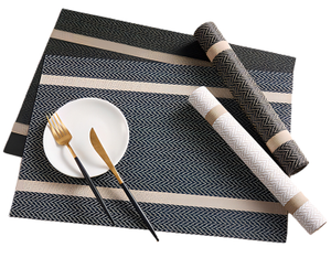 Set of 4 Teslin Placemats – Elegant Heat-Resistant Table Mats, Perfect for Kitchen And Dining Room – Easy To Clean & Durable