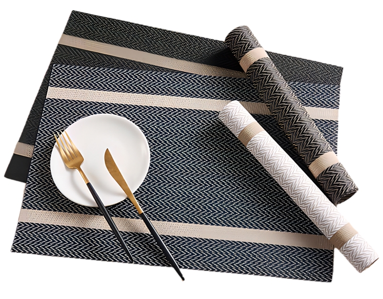 Set of 4 Teslin Placemats – Elegant Heat-Resistant Table Mats, Perfect for Kitchen And Dining Room – Easy To Clean & Durable