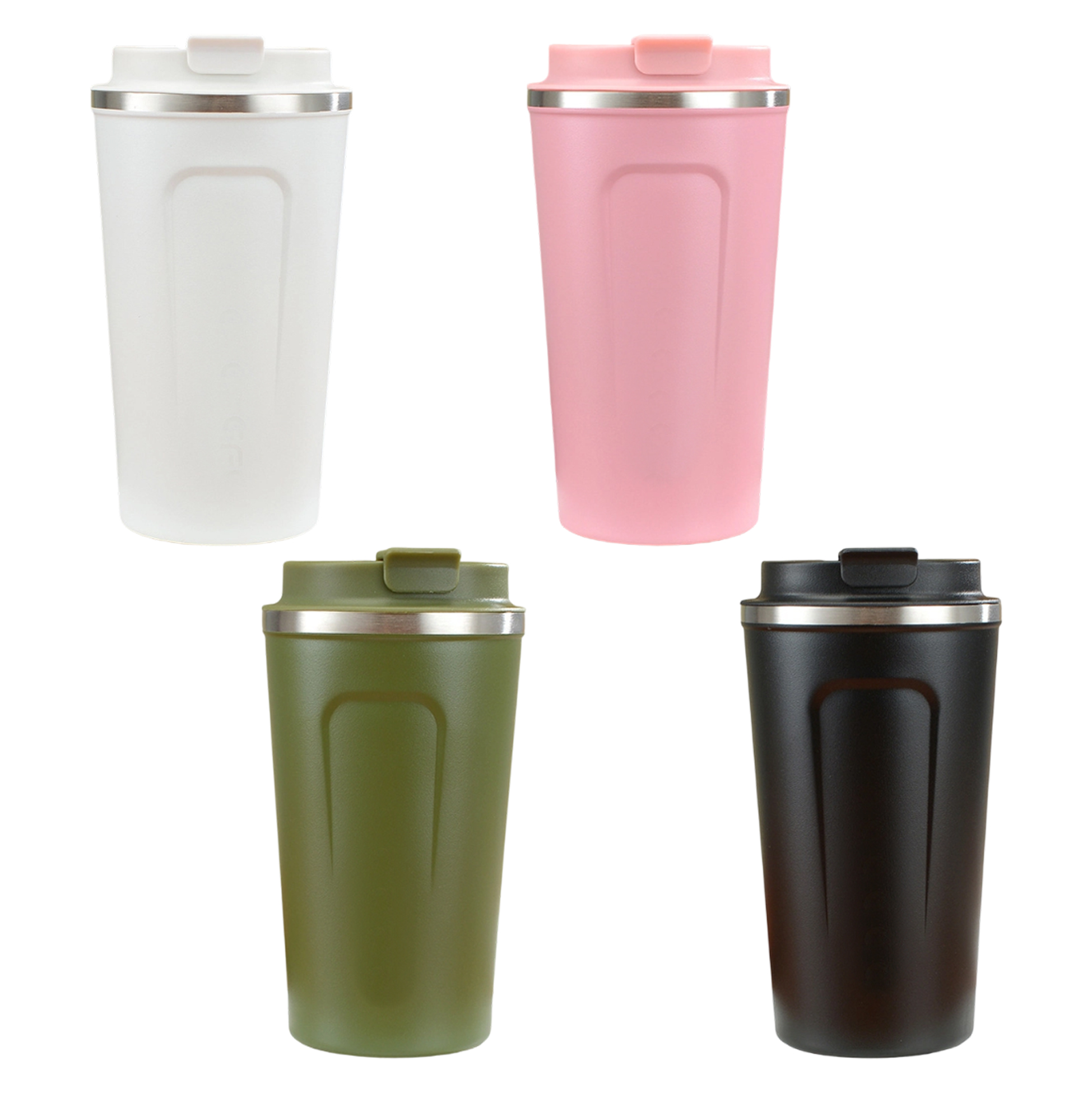 360ML Insulated Stainless Steel Coffee Tumbler with Flip Lid
