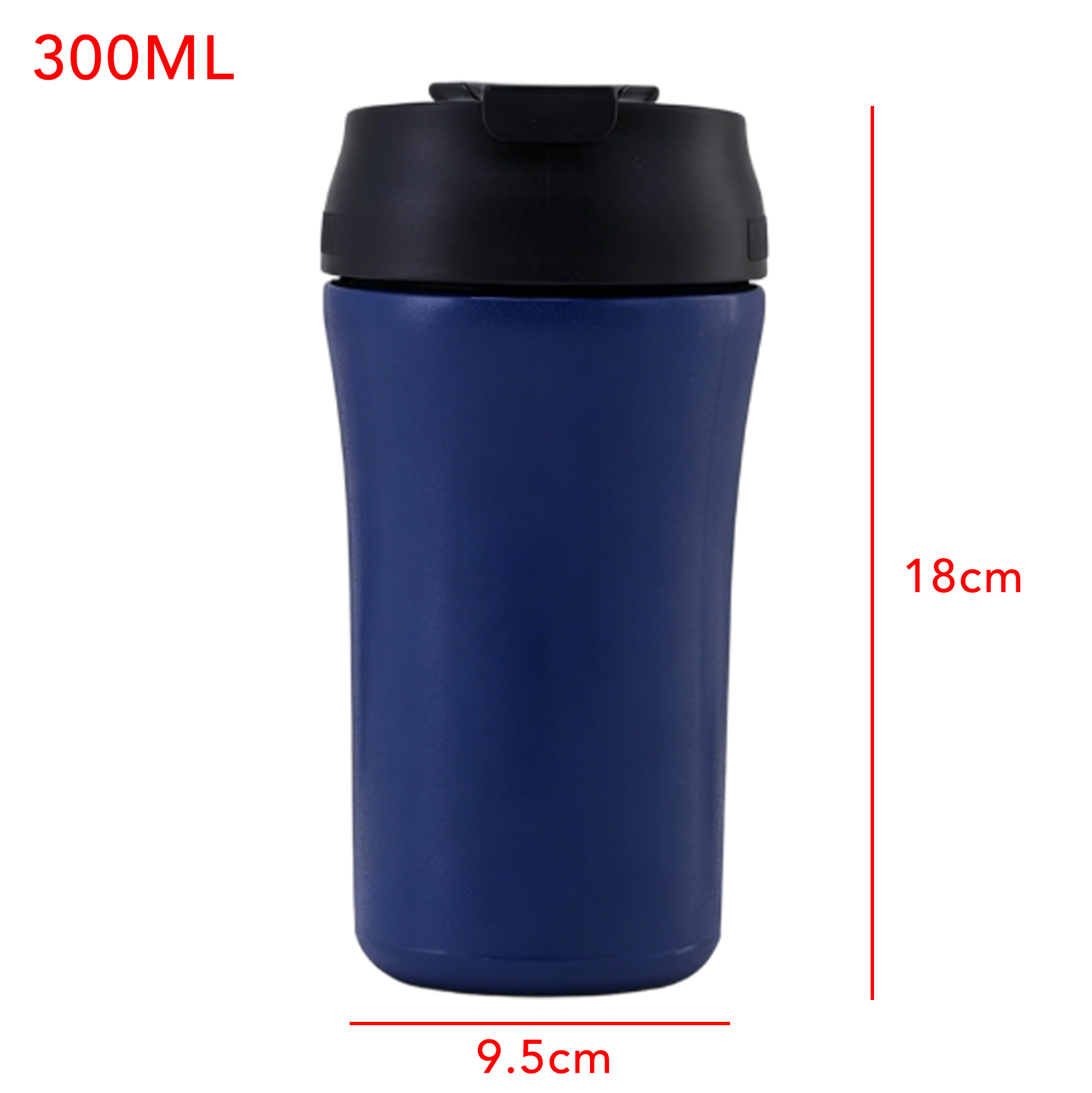 300ML Stainless Steel Vacuum Insulated Coffee Mug with Straw
